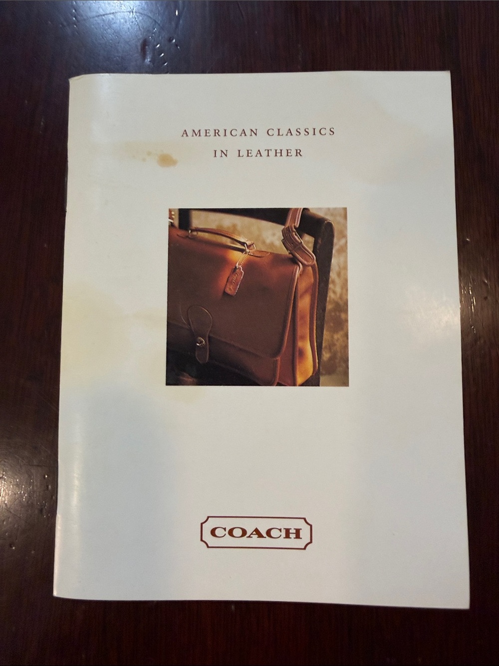 Coach Booklet - American Classics in Leather
